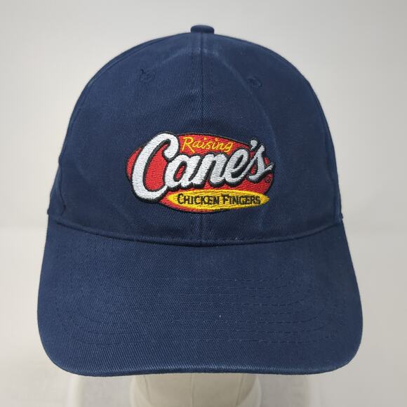 Raising Cane's Chicken Finger Baseball Cap Blue One Size Adjustable Embroidered - Picture 2 of 8